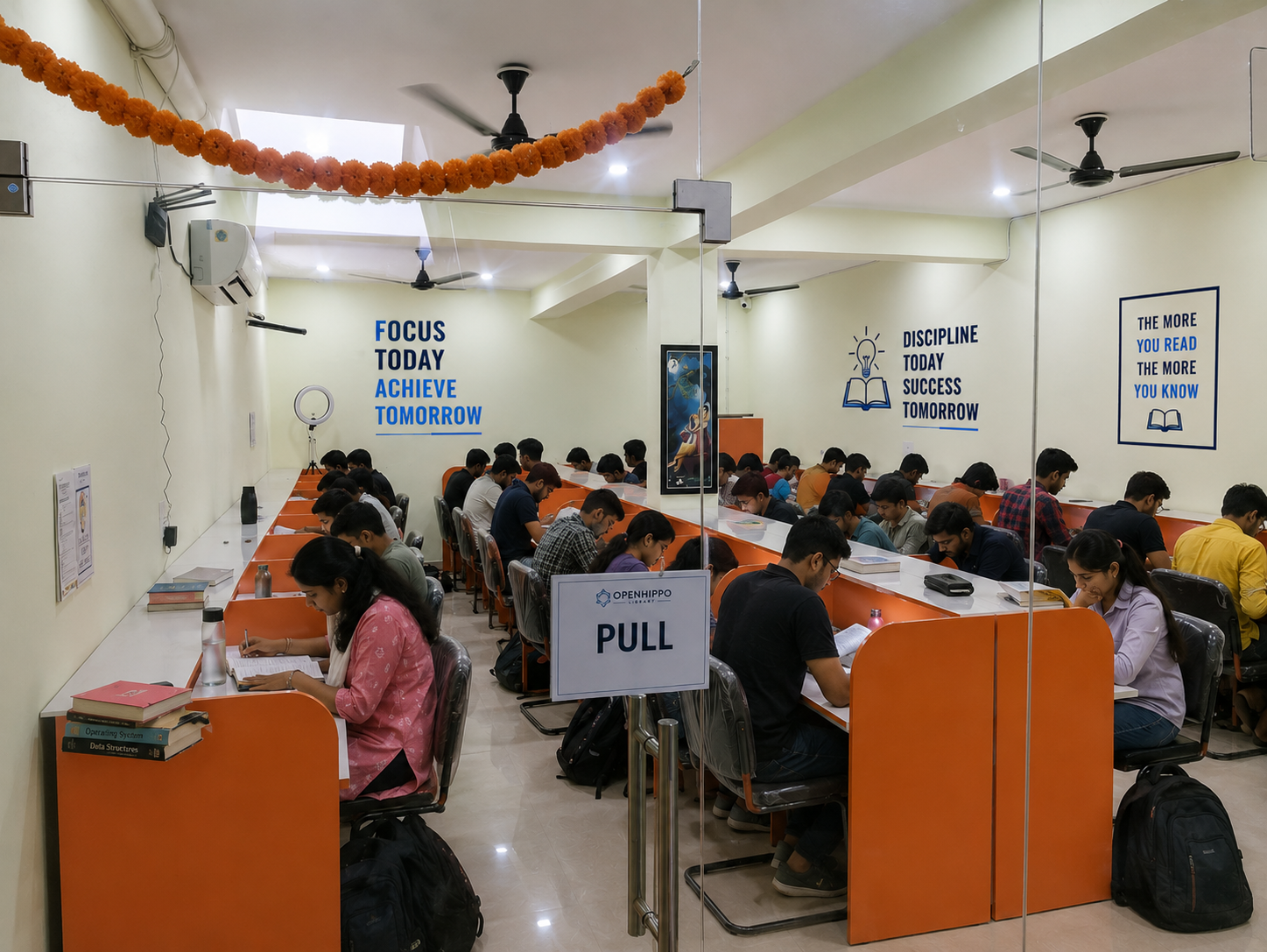 Reading Hall at OpenHippo Library, Jagatpura, Jaipur